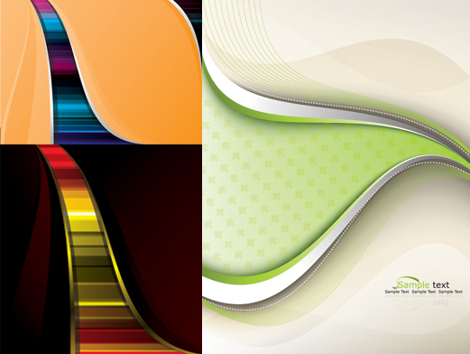 free vector 3 lines of beautiful vector background